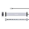 MANHATTAN Dokovací stanice USB-C 10v1, 2xHDMI, USB-C 3.0, USB-C PD 100W, 3xUSB-A 3.0, SD/microSD, RJ45