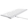 A4tech Klávesnice FX51, kancelářská klávesnice, membránová, bezdrátová, CZ/SK, Bílá
