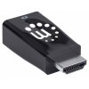 Adaptér Manhattan HDMI na VGA, mikrokonvertor, HDMI samec na VGA samica, audio, čierny