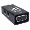 Adaptér Manhattan HDMI na VGA, mikrokonvertor, HDMI samec na VGA samica, audio, čierny