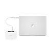 Macally USB-C to USB-A adaptér 2pack - Silver Aluminium