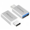 Macally USB-C to USB-A adaptér 2pack - Silver Aluminium