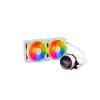 XPG Levante X 240 vodné chladenie CPU, RGB, biela