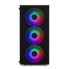 1stCOOL RAINBOW 4, skrinka ATX, 4x RGB ventilátor, USB3, čierna