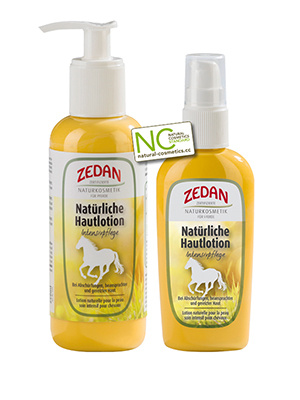Přírodní hojivé mléko pro koně i do otevřených ran Natürliche Hautlotion Zedan