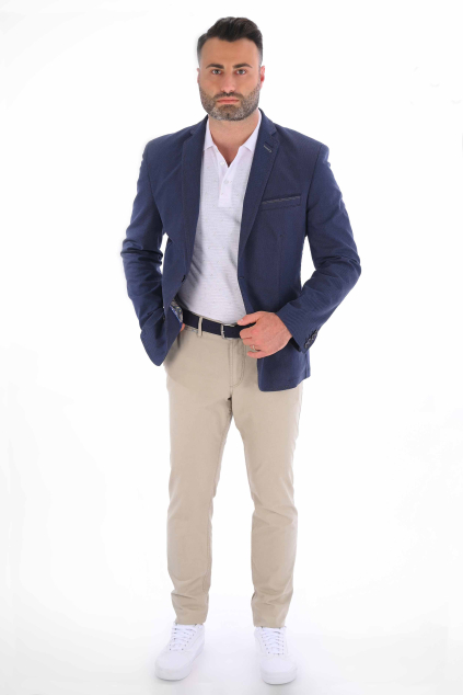 Bežové nohavice Chinos ULTRA SLIM strih, bavlna stretch