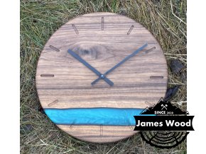 !SLEVA! - Hodiny z amerického ořechu - již vyrobené - ihned k odeslaní