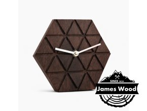 Malé dřevěné hodiny - Hexagon
