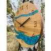 Dřevěné dubové hodiny - RIVER II