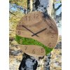!SLEVA! - Dřevěné mechové dubové hodiny II - JIŽ VYROBENÉ - IHNED K ODESLANÍ
