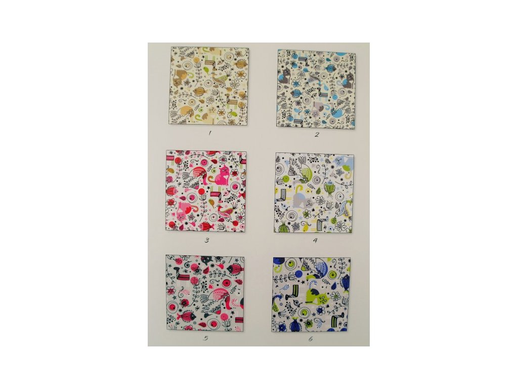 Šusťák kočárkový - Zvířátka s kočkou