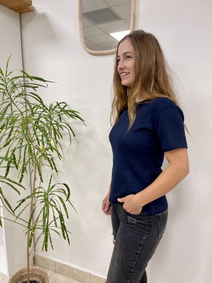 Dámské triko Norla modré - krátký rukáv