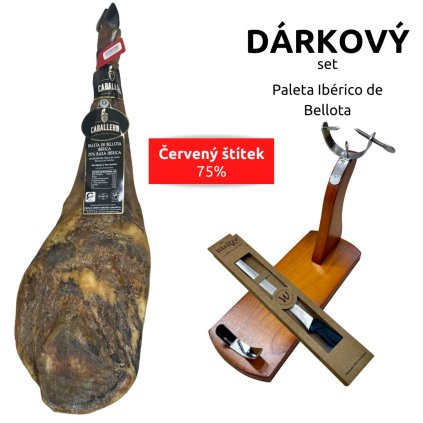 Paleta bellota caballero červený set Segovia