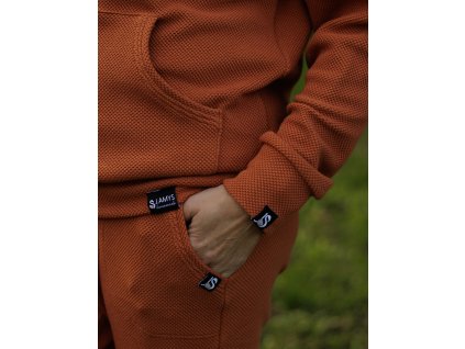 Mikina 3déčka klokanka krátká