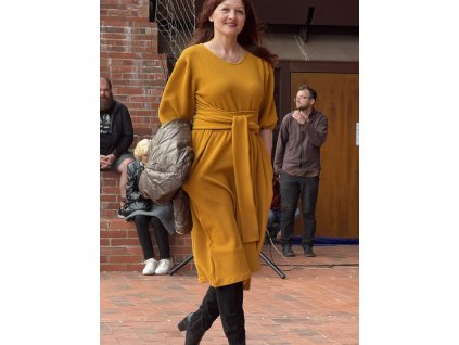 Šaty Maxima z 3D teplákoviny