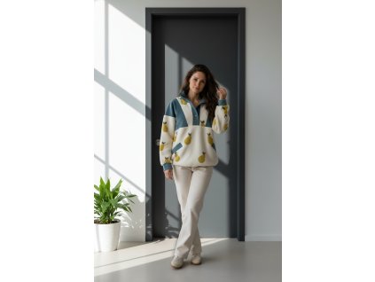 Oversize mikina TEDDY hruška