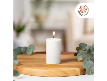 včelí bílá válec 5x9 cm