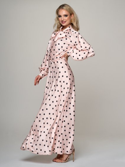 Šaty Bianca Bodky Púdrové