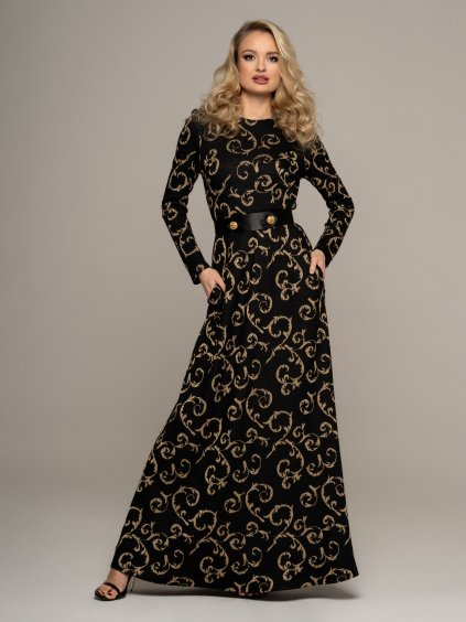 ŠATY PAULINA BLACK & GOLD