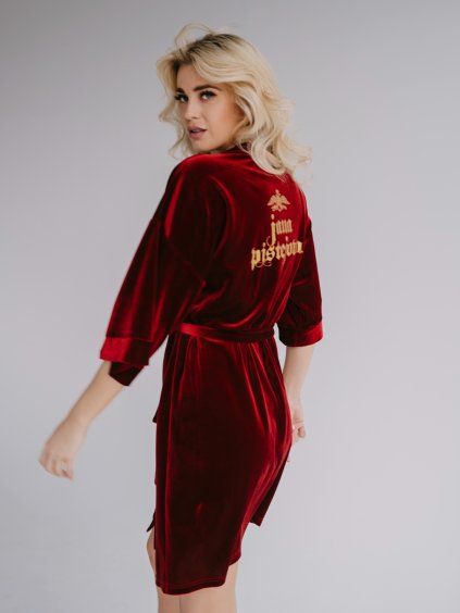 bordové kimono pistejka