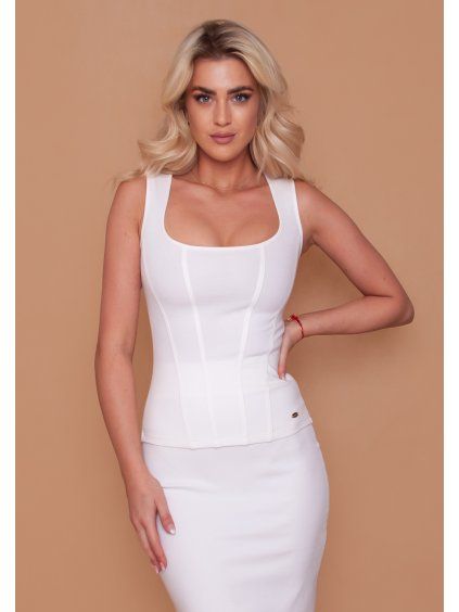 top korzetový off white pištejka