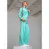wide leg nohavice tyrkysove