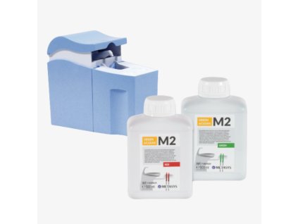 GREEN&CLEAN M2 - základní set DÁVKOVAČ + 2x 500ml roztoku - koncentrát na dezinfekci odsávacích zařízení a separátorů amalgamu