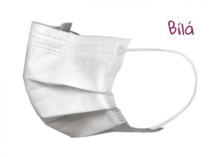 TOP MASK ULTRASAFE lékařské ústenky na gumičku, typ IIR, třívrstvé, bílé, 50ks