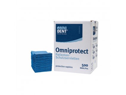 Omniprotect - ochranné roušky pacienta, 3-vrstvé, 500ks modré