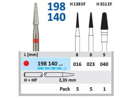Tvrdokovová fréza - kónus zakulacený, 198140, průměr 4mm