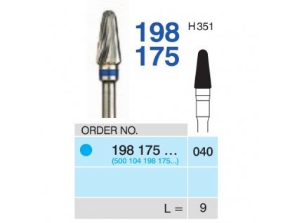 Tvrdokovová fréza - kónus zakulacený, 198175, průměr 4mm