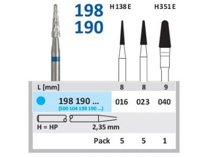 Tvrdokovová fréza - kónus zakulacený, 198190, průměr 1,6mm