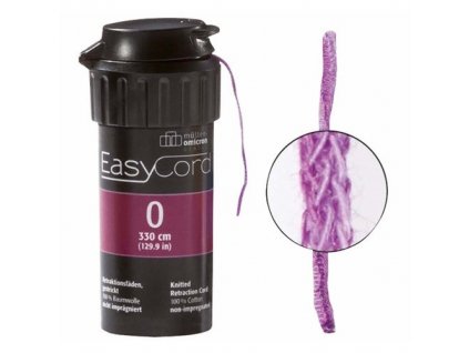 EasyCord Retrakční vlákno, velikost 0, barva purpurová