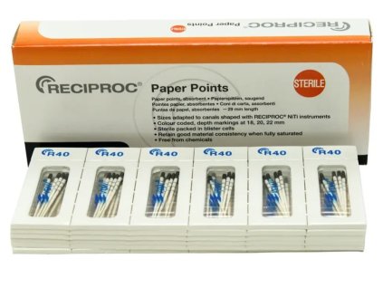 RECIPROC - papírové čepy, černé R40