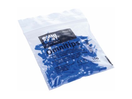 OmniTips - mikroaplikátory, modré, 100ks