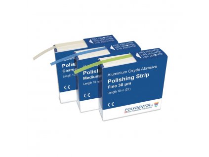 Abrasive polishing strips - leštící páska, 60 mikronů, bílá
