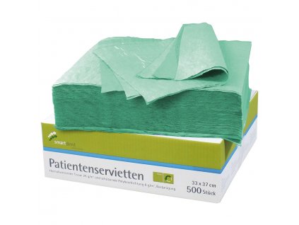 Smart ochranné roušky pro pacienty, 2-vrstvé, 500ks zelené