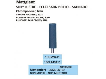 Leštící guma CHROMPOLIERER BLAU UM9411 100ks