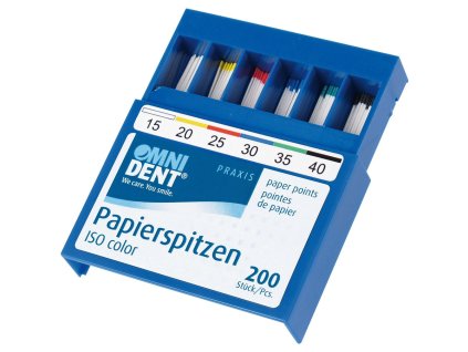OMNI Papírové čepy 2%, 200ks ISO 015-040