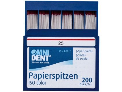 OMNI Papírové čepy 2%, 200ks ISO 025