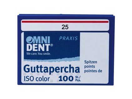 OMNI Guttaperčové čepy 2% ISO 025