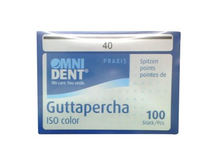 OMNI Guttaperčové čepy 2% ISO 040