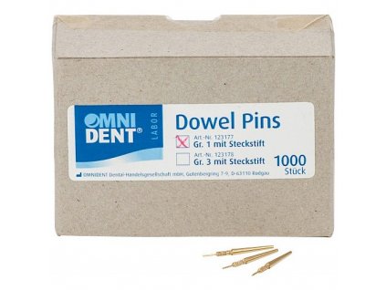 OMNI Dowel Pins s trnem vel.1, 1000ks