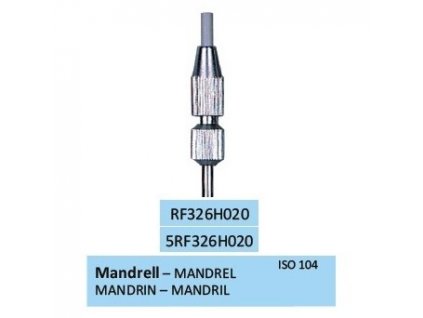 HORICO Mandrel pro leštící gumy průměr 2mm, RF326H 5ks
