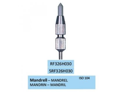 HORICO Mandrel pro leštící gumy průměr 3mm, RF326H 5ks