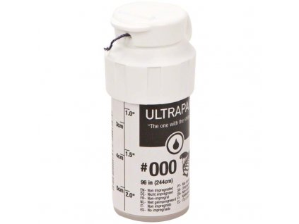 Ultrapak CleanCut - retrakční vlákno, č.000 černé