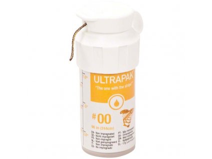 Ultrapak CleanCut - retrakční vlákno, č.00 tmavě žluté