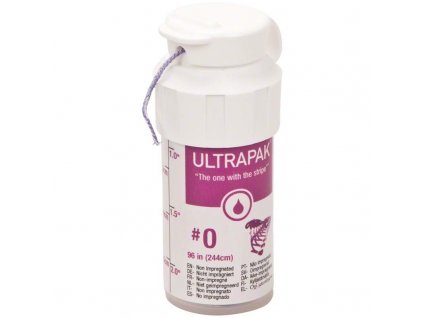 Ultrapak CleanCut - retrakční vlákno, č.0 fialové