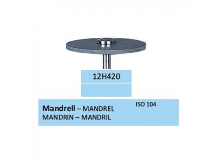 HORICO Mandrel pro leštící gumy a disky 12H420
