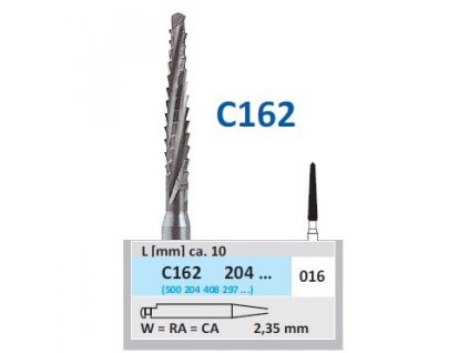 HORICO kostní vrtáček - torpédo, C162204 (W), ø 1,6mm